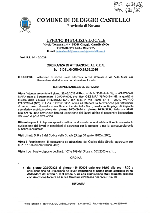 Ordinanza CdS n°19-2026